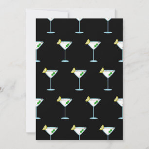 Martini Lovers Cocktail Glass Bartender Alcohol Kaart