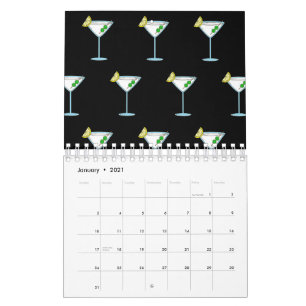 Martini Lovers Cocktail Glass Bartender Alcohol Kalender