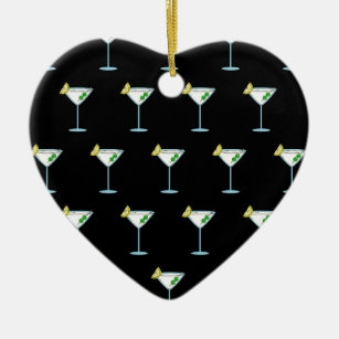 Martini Lovers Cocktail Glass Bartender Alcohol Keramisch Ornament