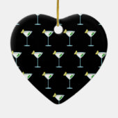 Martini Lovers Cocktail Glass Bartender Alcohol Keramisch Ornament (Achterkant)