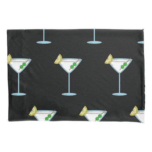 Martini Lovers Cocktail Glass Bartender Alcohol Kussensloop (Voorkant)