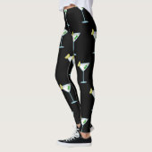 Martini Lovers Cocktail Glass Bartender Alcohol Leggings (Links)