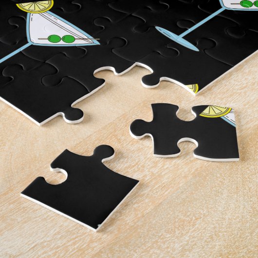 Martini Lovers Cocktail Glass Bartender Alcohol Legpuzzel (Zijkant)