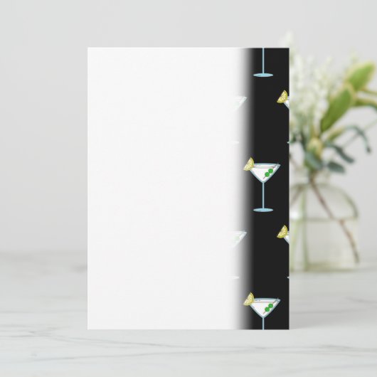 Martini Lovers Cocktail Glass Bartender Alcohol Save The Date (Staand voorkant)