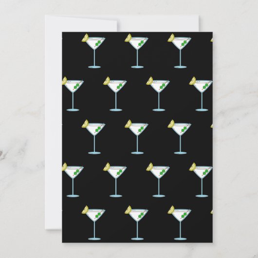 Martini Lovers Cocktail Glass Bartender Alcohol Save The Date (Achterkant)