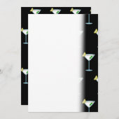 Martini Lovers Cocktail Glass Bartender Alcohol Save The Date (Voorkant / Achterkant)