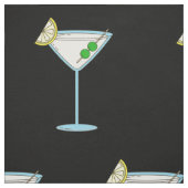Martini Lovers Cocktail Glass Bartender Alcohol Stof (Swatch)