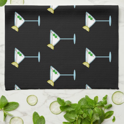 Martini Lovers Cocktail Glass Bartender Alcohol Theedoek (Gevouwen)