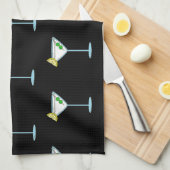 Martini Lovers Cocktail Glass Bartender Alcohol Theedoek (Quarter Fold)