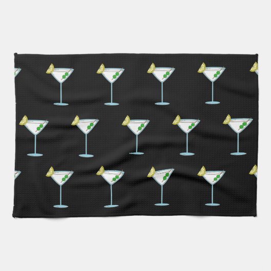 Martini Lovers Cocktail Glass Bartender Alcohol Theedoek (Horizontaal)