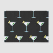 Martini Lovers Cocktail Glass Bartender Alcohol Tissuepapier (Voorkant)