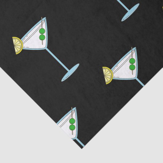 Martini Lovers Cocktail Glass Bartender Alcohol Tissuepapier (Detail)