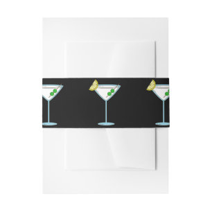 Martini Lovers Cocktail Glass Bartender Alcohol Uitnodigingen Wikkel