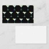 Martini Lovers Cocktail Glass Bartender Alcohol Visitekaartje (Voorkant / Achterkant)