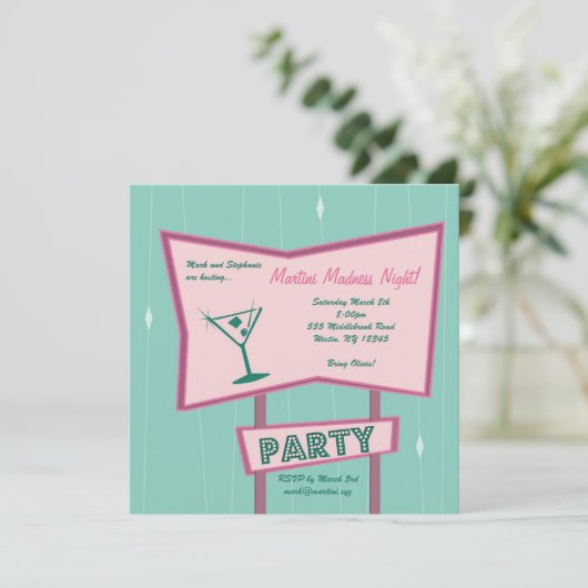 Martini Madness Kaart (Staand voorkant)
