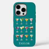 Martini Madness Monogram Case-Mate iPhone Case (Achterkant)