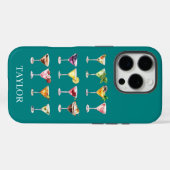 Martini Madness Monogram Case-Mate iPhone Case (Achterkant (horizontaal))
