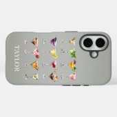 Martini Madness Monogram Case-Mate iPhone Case (Achterkant (horizontaal))