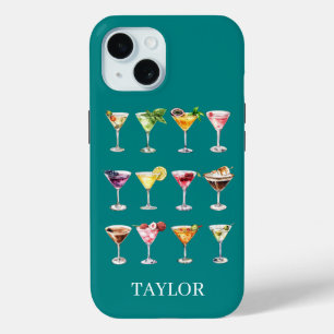 Martini Madness Monogram iPhone 15 Case