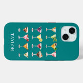Martini Madness Monogram Case-Mate iPhone Case (Achterkant (horizontaal))