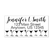 Martini Manhattan Cosmo Cocktail Personalized Rubberstempel (Afrduk)