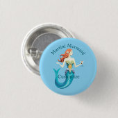 Martini Meermin Thunder_Cove Ronde Button 3,2 Cm (Voorkant /achterkant)
