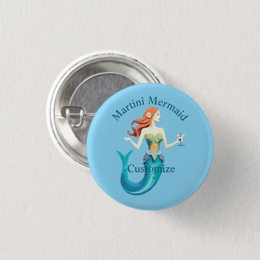 Martini Meermin Thunder_Cove Ronde Button 3,2 Cm (Voorkant /achterkant)