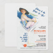  Martini meisje vrijgezellenfeest Kaart (Voorkant / Achterkant)