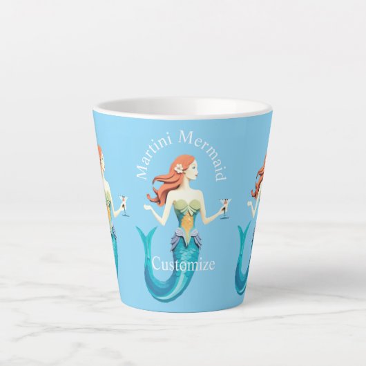 Martini Mermaid Thunder_Cove Latte Mok (Voorkant)