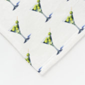 Martini met olijven fleece deken (Hoek)