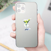 Martini met olijven sticker (Telefoon)