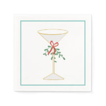 Martini & Mistletoe Cocktail servet