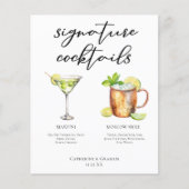 Martini Moscow Mule Signature Cocktails Menu (Voorkant)