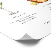Martini Moscow Mule Signature Cocktails Menu Poster (Hoek)