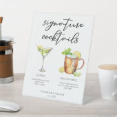 Martini Moscow Mule Signature Cocktails Menu Reclamebord Met Voetstuk (Insitu)