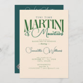 Martini & Mountains Glamping Bachelorette Weekend Kaart (Voorkant / Achterkant)