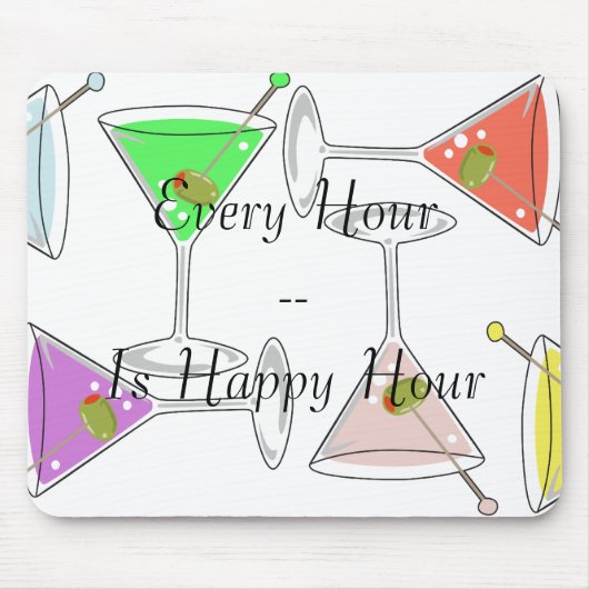 Martini Mousepad Muismat (Voorkant)