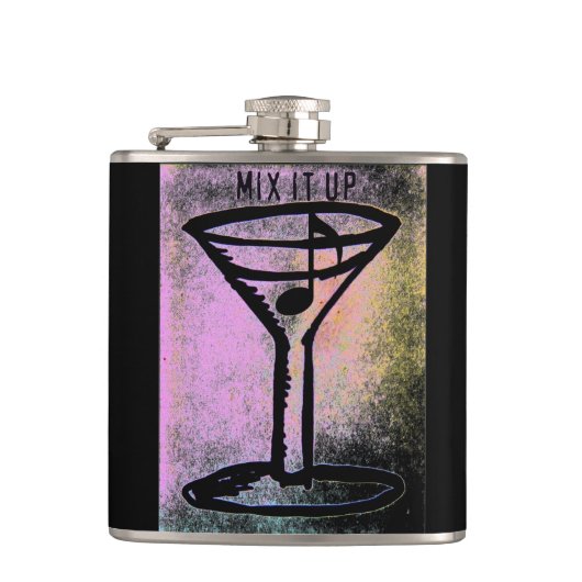 Martini Music Mix Flask Heupfles (Voorkant)