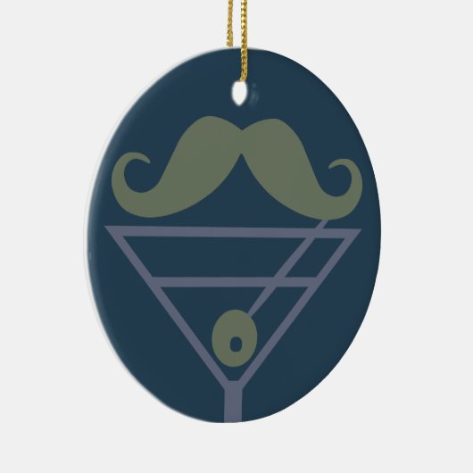 Martini Mustache aangepast ornament (Rechts)