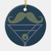Martini Mustache aangepast ornament (Voorkant)