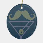 Martini Mustache aangepast ornament (Links)