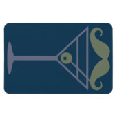 Martini Mustache magnet Magneet (Horizontaal)