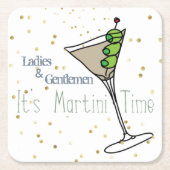 Martini O'Clock Paper Onderzetters (Voorkant)