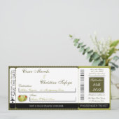 Martini Olijven GR Boarding Pass Uitnodiging voor  (Staand voorkant)