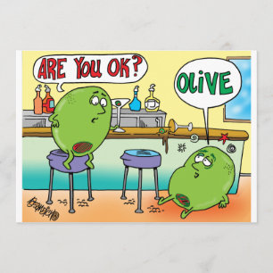 MARTINI OLIVES IN EEN BAR Party OLIVES Kaart