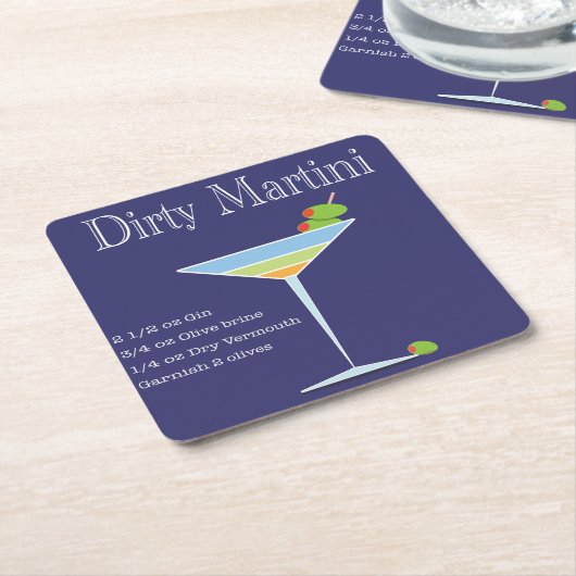 Martini Onderzetters (Schuin)