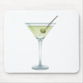 Martini op wit muismat (Voorkant)