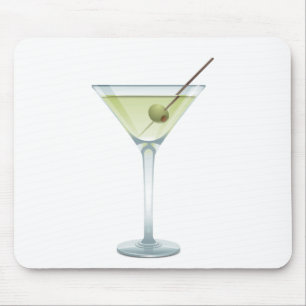 Martini op wit muismat