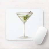 Martini op wit muismat (Met muis)