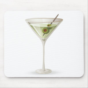 Martini op wit muismat